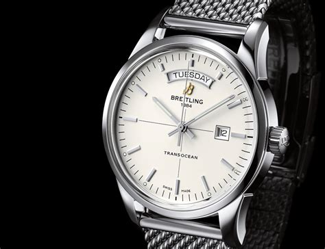 breitling transocean date and time|breitling transocean day date new.